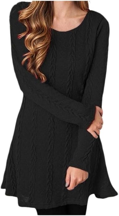 tight black sweater dress