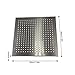 DELIPOP Led Rainfall Shower head 12 inch Stainless Steel Showerheads Temperature Control 3 Color Changing 12 Leds for Bathroom