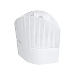 Royal 9 Inch Viscose Pleated Chef Hats, Le