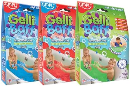 Gelli Baff Green From Zimpli Kids, Turns Water In-to Thick, Colourful Goo, Preschool Bath Toys And Sensory And Messy Toy Glitter Gelli Baff Pink Sensory And Messy Bathtime Fun Montessori