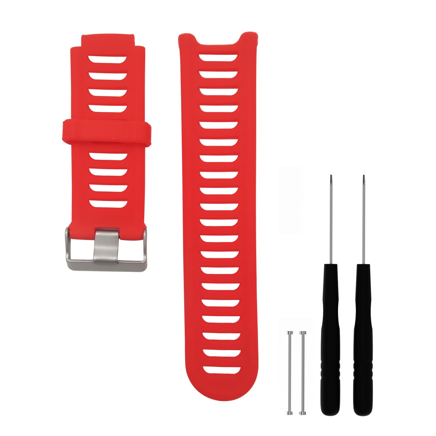 MYAYD Strap for Garmin Forerunner 910XT, Silicone Watch Strap, Replacement Accessories, Watch Straps, Sports Wrist Replacement with Removal Tool for Garmin 910XT