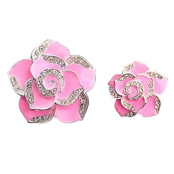 Kamelie Parfüm Clip Lufterfrischer Auto Air Conditioning Vent Parfüm Blume Dekoration, 2 Stück rose