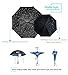 ZOMAKE Double Layer Inverted Umbrella Cars Reverse Umbrella, UV Protection Windproof Large Straight Umbrella for Car Rain Outdoor with C-Shaped Handle (Rainy Day)