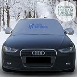 Magnetic Edges Windshield Snow Cover with Rearview Mirror Covers - Snow, Ice and Frost Protection for Windshield, Wipers and Side Mirrors - Car Windshield Snow Cover - Universal Size - 84x50 in