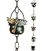 Beautiful Dragonfly Iron Rain Chain Design - Trickles Down Filling and Overflowing Each Little Bucket and Creating a Soothing Sound