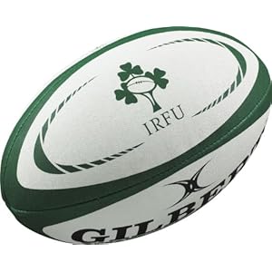 Gilbert Ireland Replica Rugby Ball, Size 5