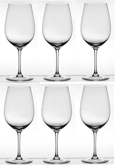 Habitat Vienna Set of 6 Wine Glasses White Wine Glasses Stemmed Wine