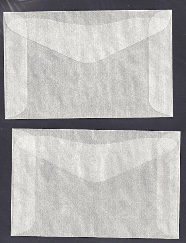 100 #2 Glassine Envelopes measuring 2 5/16" x 3 5/8"