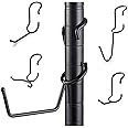 Sunway Shelf Pole Hooks 5-Pack | Black Variety Pack | Best Solution for Garage Shelving Storage Organization | Use with Metal or Wire Shelves and Racks | Heavy Duty, Easy Installation