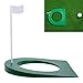 MUXSAM 1Pc Golf Practice Putting Cup Mat with Hole and Flag Plastic for Indoor Outdoor Office Garage Yard Golf Putting Green Regulation Cup Practice Training Aids