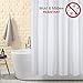 ANSIO Shower Curtain Liner, Shower Curtain, Shower Liner, Shower Curtain Liner Mildew Resistant Anti-Bacterial- 71 x 71 inches (180 x 180 cm) Solid White, Showr Curtain Liner