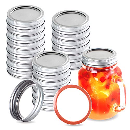 SITANES 20 Pieces Mason Jar Lids and Rings for Ball Canning Lids