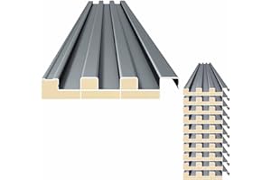 10 Pcs Corrugated Roofing Panels Aluminum Alloy Roof Panels, Heavy Duty Ceiling Insulated Panels, Load Capacity 661 lbs, Gaze
