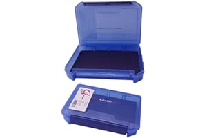 Gamakatsu G3200SF G-Box, 3200 Slit Foam Case, Blue, Size 8.1" x 5.7" x 1.6"