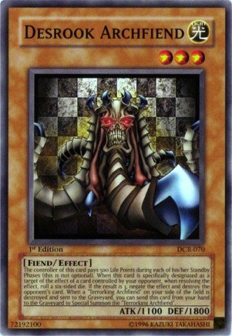 Yu-Gi-Oh! - Desrook Archfiend (DCR-070) - Dark Crisis - Unlimited Edition - Common