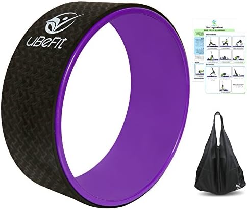 uBeFit Yoga Wheel with eBook and Carry Bag - Yoga Prop for Improving Backbends and Yoga Poses - Excellent For Stretching, Improving Your Flexibility, Balance and Strength