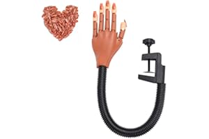 BEATOOL Hiistar Nail Trainning Practice HandNail Display Manicure Supply Flexible Movable False Fake Hands for Nail Manicure-Best Manicure DIY Print Practice Tool