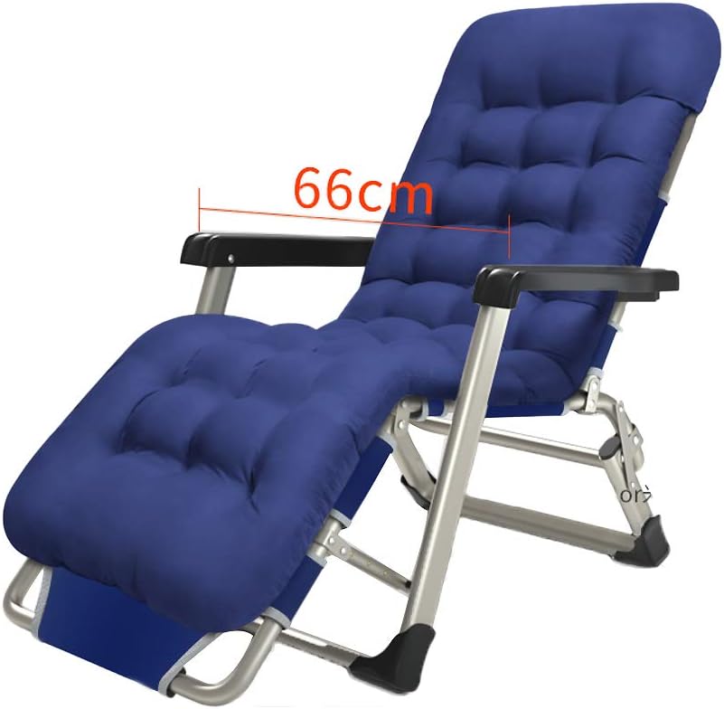 ASDFGH Portable Chaise lounges Folding recliner chair, Outdoor folding chair heavy duty Stable Lounge chair Deck chairs Patio Garden Balcony-B