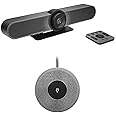 Logitech MeetUp HD Video and Audio Conferencing System for Small Meeting Rooms Bundle Expansion Mic for MEETUP
