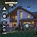 Fitfirst Christmas Decoration Projector Lights, 2 in 1 Ripple Ocean Light with 12 Slides Patterns, Waterproof Outdoor/Indoor Landscape Decoration Light