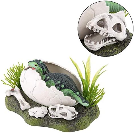 Ochun恐竜オブジェ 水槽オブジェ 恐竜 骨 孵化する インテリア 鑑賞 シミュレーションの装飾 子供用