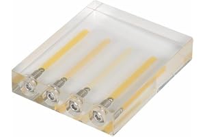 MATYASIGO Automobile Oil Quality Comparator Acrylic Comparer Transmission Oil Viscosity Tester Demo Stand Test Tool (4 Hole)