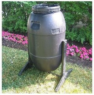 7.3 cu. Ft. Plastic Tumbler Composter - Black