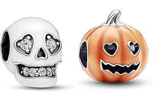 TCZNAF Halloween Charms for Bracelets and Necklaces Pendant Jewelry Women's Bead Charms 925 Sterling Silver Christmas for Women