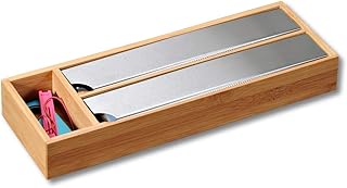 Kesper Folienspender für die Schublade, Bambus, Maße: 39,5 x 5,5 x 13 cm, Braun, 39.5 x 5.5 x 13 cm