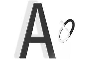 YEEZUNPU Self Adhesive House Number 3 inch House Numbers for Outside Acrylic Address Home Number House Apartments Office Hotel Room Numbers Modern Mailbox Numbers for Easy to Install (3in Letter-A)