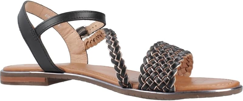 Femme D Sozy Plus D Sandale à glissière, Black/Gun, 37 EU