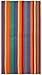 Cotton Craft - 2 Pack Terry Beach Towel 30x60 - Summer of Siam Multi Stripe - 400 grams per square meter- 100% Pure Ringspun Cotton - Brilliant Vibrant colors - Highly absorbent easy care machine wash