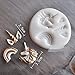 Astra Gourmet Set of 2 Magic Unicorn Theme Silicone Fondant Cake Embossing Molds Cupcake Cookies Cutter Mould DIY Sugarcraft Baking Decorating Tools (Unicorn Horn/Unicorn/Ears/Rainbow)