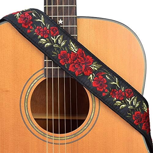 Correa De Guitarra De Algodón Ajustable - Para Guitarra Eléctrica, Acústica, Bajo, Ukelele, Regalo Ideal