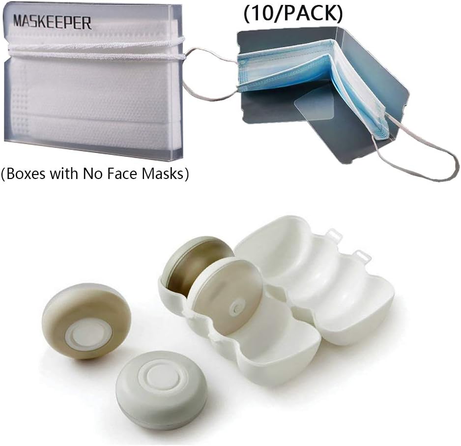 Face Mask box (Boxes with no Face Masks) plus Hand Sanitizer Dispenser, Easy to carry and maintain hygiene for Daily use or Travel