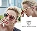 ATTCL Vintage Fashion Round Arrow Style Polarized Sunglasses for Women 1189-Pink