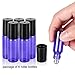 Fiery Youth Purple Glass Essential Oil Roller Bottles with Stainless Steel Roller Balls,Useful for Aromatherapy Perfumes and Lip Balms, 6 Bottle Set,5ml，Glass Roll on Bottle