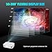 Projector, WiMiUS Upgraded 6500 Lumens Projector Native 1080P 60Hz Projector Support 4K 300″ Display Works with Fire TV Stick, PC, PS4, Samrtphones for Home Theaterthumb 3