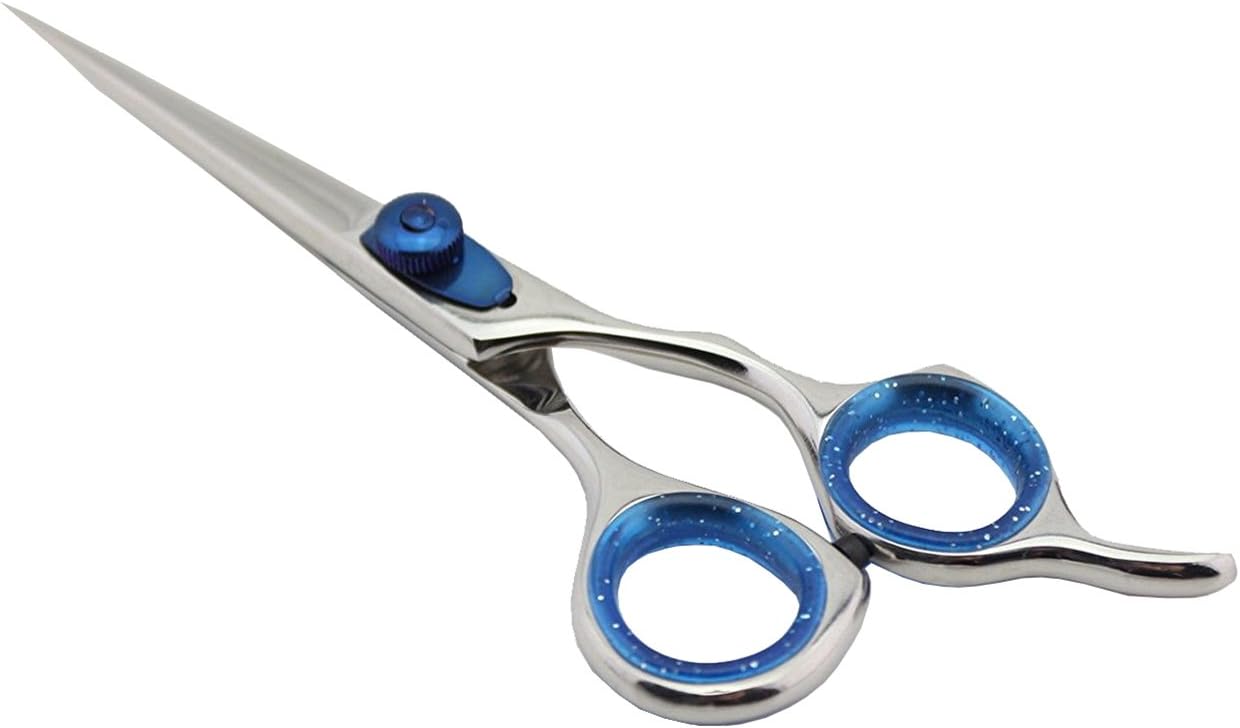 The Instrument Shop Professional Hairdressing Barber Scissors Shears Razor Sharp 440C Steel (Blue)
