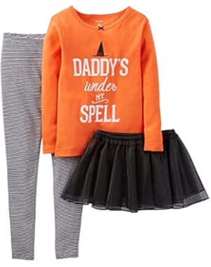 Baby Girls' 3 Piece Tutu PJ Set (Baby) - Stripe