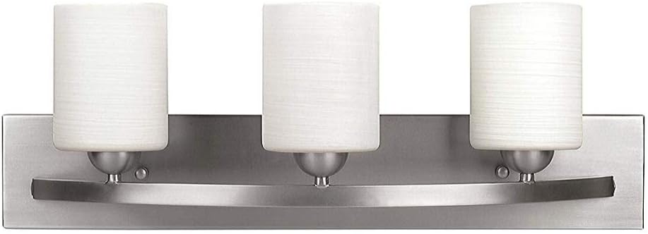 Vanity Bath Light Bar Interior Lighting Fixture (Brushed Nickel, 3 Lights) - - 