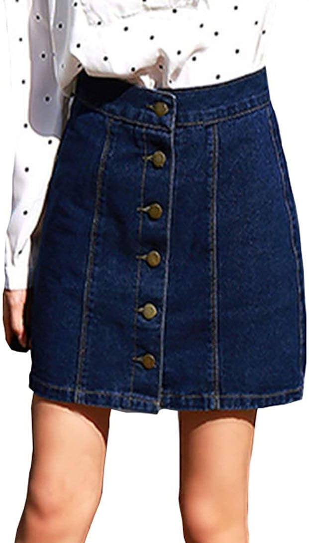 Produktbild von Buffalo Jeansrock In Modischer Midilänge, Elastischer Denimrock Mit Schlitz Sommerrock 1727689266