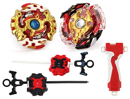 Bey Burst Evolution Battling Tops High Performance Starter Set with Launcher Grip Battle Set (2 Sets)