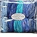Hand Dyed Superfine Merino Tencel Roving for Spinning and Felting. 5oz, Blues