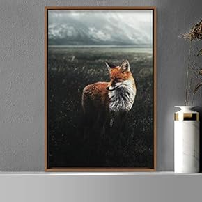 signwin Framed Canvas Wall Art Red Fox Animals...