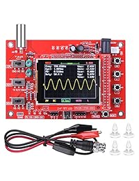 STARTO DSO138   Kit de osciloscopio digital (tamaño de bolsillo, 2,4 pulgadas, TFT 1 Msps, fuente abierta con sonda y visión montada (madera)