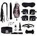 B`D+S-M Massagers 12Pcs Fē`t-i`s`h Leather Plush Alternative S+é+x Cóuples Games Toys (Black)thumb 3