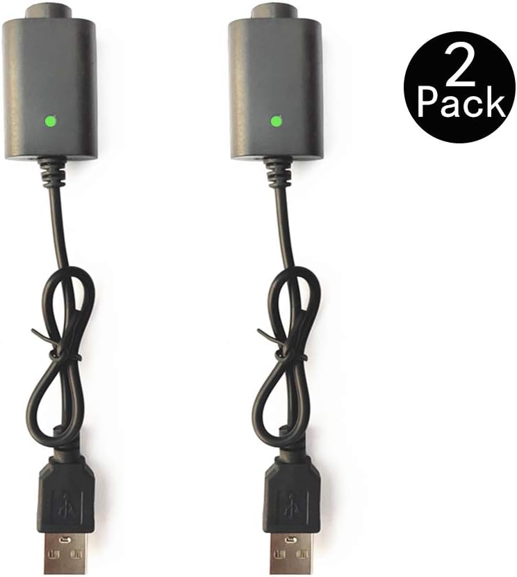 【2-Pack】 USB Charge Thread Charger Smart Over-Charge Protection, for USB Adapter Devices with LED Indicator Light Compatible with Standard Threaded Devices USB Charger Cable