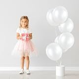 HYKJNBW Pearl White Balloons 50 Pack 12 Inch Thick Latex Birthday Wedding. view 5