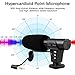 SAMTIAN Video Microphone, Camera Microphone for DSLR Interview Shotgun with Windscreen VideoMic for Sony Canon Nikon Panasonic (3.5mm Interface)
